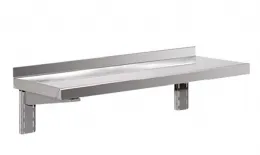 Étagère murale Inox 18/10 avec consoles réglables 900x400x150 mm - Afi-Collin-Lucy - MM-094-1
