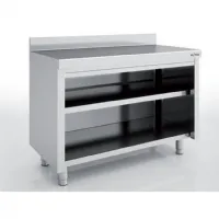 Meuble bas de rangement inox aisi-304 18/10 satiné dosseret 100 mm sans portes 1600x600x850 mm - eratos - mna60-160m - Eratos - MNA60-160M Meuble bas de rangement inox aisi-304 18/10 satiné dosseret 100 mm sans portes 1600x600x850 mm - eratos - mna60-160m - Eratos - MNA60-160M