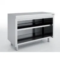 Meuble bas de rangement inox aisi-304 18/10 satiné sans dosseret 1800x600x850 mm - eratos - mna60-180c - Eratos - MNA60-180C Meuble bas de rangement inox aisi-304 18/10 satiné sans dosseret 1800x600x850 mm - eratos - mna60-180c - Eratos - MNA60-180C