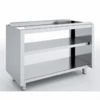 Meuble bas de rangement inox aisi-304 18/10 satiné sans portes 1600x700x850 mm - eratos - mnap70-160 - Eratos - MNAP70-160 Meuble bas de rangement inox aisi-304 18/10 satiné sans portes 1600x700x850 mm - eratos - mnap70-160 - Eratos - MNAP70-160