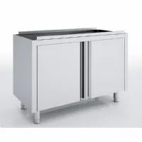 Meuble bas de rangement inox aisi-304 18/10 satiné sans dessus 600x700x850 mm portes battantes - eratos - mnb70-60 - Eratos - MNB70-60 Meuble bas de rangement inox aisi-304 18/10 satiné sans dessus 600x700x850 mm portes battantes - eratos - mnb70-60 - Eratos - MNB70-60