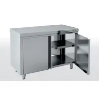 Meuble bas de rangement inox aisi-304 18/10 satiné sans dosseret 1 porte battante - eratos - mnbp60-60c - Eratos - MNBP60-60C Meuble bas de rangement inox aisi-304 18/10 satiné sans dosseret 1 porte battante - eratos - mnbp60-60c - Eratos - MNBP60-60C