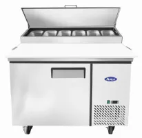 TABLE PREPARATION A PIZZAS 1 PORTE X6 BACS GN1/3 - Atosa - MPF8201GR TABLE PREPARATION A PIZZAS 1 PORTE X6 BACS GN1/3 - Atosa - MPF8201GR