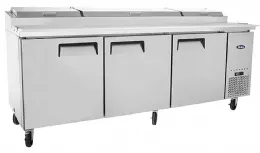 TABLE PREPARATION A PIZZAS 3 PORTES X12 BACS GN 1/3 - Atosa - MPF8203GR TABLE PREPARATION A PIZZAS 3 PORTES X12 BACS GN 1/3 - Atosa - MPF8203GR
