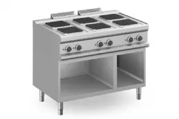Cuisson électrique professionnelle 6 plaques carrées, triphasé 15,6 kw - mbm - mpq711a - Mbm - MPQ711A Cuisson électrique professionnelle 6 plaques carrées, triphasé 15,6 kw - mbm - mpq711a - Mbm - MPQ711A