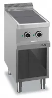 Cuisson professionnelle électrique 2 plaques carrées alignées triphasé 5 kw - mbm - mpqr74a - Mbm - MPQR74A