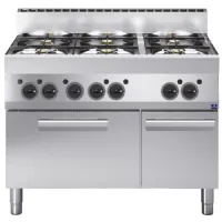 Fourneau profondeur 650 cuisinière à gaz, 6 brûleurs, four gaz 5 kw, armoire fermée - virtus - ms6511cfg - Virtus group - MS6511CFG Fourneau profondeur 650 cuisinière à gaz, 6 brûleurs, four gaz 5 kw, armoire fermée - virtus - ms6511cfg - Virtus group - MS6511CFG