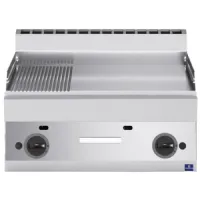 Plaque à snacker pro profondeur 650 gaz de table, plaque 1/3 rainurée et 2/3 lisse 11.4 kW - Virtus - MS657FTRGT - VIRTUS GROUP - MS657FTRGT