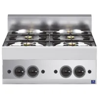 Fourneau profondeur 650 plan de cuisson à gaz, 4 brûleurs, 17,2 kw - virtus - ms657pcgt - Virtus group - MS657PCGT Fourneau profondeur 650 plan de cuisson à gaz, 4 brûleurs, 17,2 kw - virtus - ms657pcgt - Virtus group - MS657PCGT