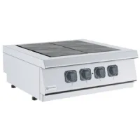 Fourneau profondeur 700 électrique à poser 4 plaques basculantes de 3 kw chacune - triphasé 12 kw - virtus - ms78pcert - Virtus group - MS78PCERT Fourneau profondeur 700 électrique à poser 4 plaques basculantes de 3 kw chacune - triphasé 12 kw - virtus - ms78pcert - Virtus group - MS78PCERT