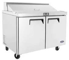 Saladette réfrigérée 1500 2 portes x12 bacs GN 1/6 490 L positive - Atosa - MSF8303GR Saladette réfrigérée 1500 2 portes x12 bacs GN 1/6 490 L positive - Atosa - MSF8303GR