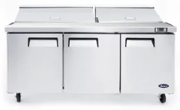 Saladette réfrigérée 1800 3 PORTES X18 BACS GN 1/6 - Atosa - MSF8304GR Saladette réfrigérée 1800 3 PORTES X18 BACS GN 1/6 - Atosa - MSF8304GR