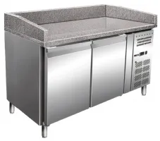 Meuble à Pizzas monophasé 2 portes pleines 2 à 8 °C - Redfox - MTP 2D