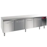 Soubassement réfrigéré professionnel 4 tiroirs GN 1/1, capacité 300 mm, positif - Diamond Promo - N77/R420G-9C Soubassement réfrigéré professionnel 4 tiroirs GN 1/1, capacité 300 mm, positif - Diamond Promo - N77/R420G-9C