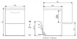 Photo 4 - Lave-vaisselle professionnel panier 500 x 500 mm triphasé - furnotel - niag261v1 - Elettrobar - NIAG261V1
