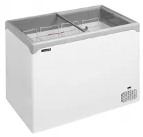 Congélateur bahut couvercle vitré de crème glacée 2 couvercles coulissants plats - Tefcold - NIC302SC Congélateur bahut couvercle vitré de crème glacée 2 couvercles coulissants plats - Tefcold - NIC302SC