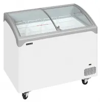 Congélateur bahut couvercle vitré de crème glacée 2 couvercles coulissants - Tefcold - NIC302SCEB