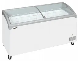 Congélateur bahut couvercle vitré de crème glacée 2 couvercles coulissants - Tefcold - NIC502SCEB Congélateur bahut couvercle vitré de crème glacée 2 couvercles coulissants - Tefcold - NIC502SCEB