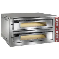 Four professionnel Triphasé 2 chambres 2 x 9 pizzas 350 mm - Diamond - NRP/18L Four professionnel Triphasé 2 chambres 2 x 9 pizzas 350 mm - Diamond - NRP/18L
