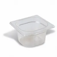 Bac gastronorme GN 1/6 polyester 0,95 L pour présentation réfrigéré - Pujadas - P160.6BF Bac gastronorme GN 1/6 polyester 0,95 L pour présentation réfrigéré - Pujadas - P160.6BF