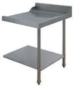 Table d'Entrée lisse pour lave vaisselle à capot panier 500 x 500 et panier 600 x 500 - Colged - PAP707D