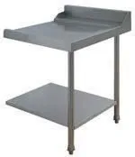 Table d'Entrée lisse pour lave vaisselle à capot panier 500 x 500 et panier 600 x 500 - Colged - PAP712D
