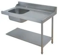 Table d'Entrée avec bac pour lave vaisselle à capot panier 500 x 500 ou 600 x 500 - Colged - PAP712DV