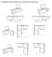 Table d'Entrée pour lave vaisselle à capot panier 600 x 500 - Colged - PAP87D Table d'Entrée pour lave vaisselle à capot panier 600 x 500 - Colged - PAP87D