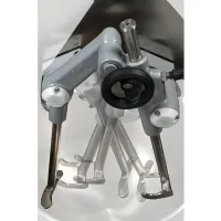 Photo 2 - Pétrin à bras plongeant professionnel, 60 kg, vitesse variable, sur roues, 600x770x1350 mm - diamond - pbp-60/vv - Diamond - PBP-60/VV