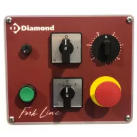 Photo 3 - Pétrin à fourche professionnel 60 kg 2 vitesses sur roues 660x1068x1025 mm - diamond - pbr-60/t2v - Diamond - PBR-60/T2V