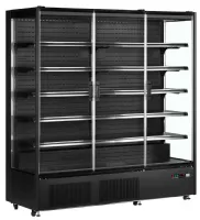 Vitrine murale de supermarché réfrigérée 3 portes vitrées positive Noire - Tefcold - PC1870B - TEFCOLD - PC1870B Vitrine murale de supermarché réfrigérée 3 portes vitrées positive Noire - Tefcold - PC1870B - TEFCOLD - PC1870B