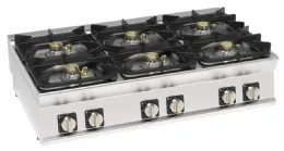 Plaque de cuisson gaz 6 feux vifs 30 kw à poser - tecnoinox - pch12g7 - Tecnoinox - PCH12G7 Plaque de cuisson gaz 6 feux vifs 30 kw à poser - tecnoinox - pch12g7 - Tecnoinox - PCH12G7