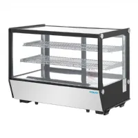 Vitrine comptoir présentation positive 160 L 880 mm noire carrée - Polar - PG004 Vitrine comptoir présentation positive 160 L 880 mm noire carrée - Polar - PG004