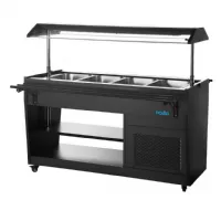 Buffet réfrigéré capacité 4 x gn 1/1 en acier et verre 1058x740x1356 mm - polar - pg007 - Polar - PG007 Buffet réfrigéré capacité 4 x gn 1/1 en acier et verre 1058x740x1356 mm - polar - pg007 - Polar - PG007