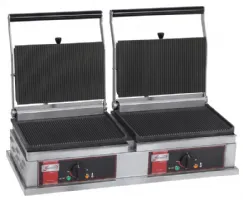 Grill panini professionnel double fonte 4 plaques rainurées - sofraca - pgm2 - Sofraca - PGM2 Grill panini professionnel double fonte 4 plaques rainurées - sofraca - pgm2 - Sofraca - PGM2