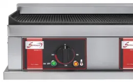 Photo 2 - Plaque à snacker professionnelle monophasé double rainurée 2400 w - sofraca - phf2r - Sofraca - PHF2R