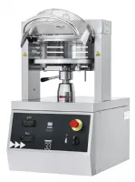 Presse à pizza triphasée en inox diametre 50 cm avec lumière interne Presse à pizza triphasée en inox diametre 50 cm avec lumière interne