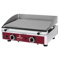 Plaque de cuisson professionnelle gaz à poser chromée lisse 5,8 kW - Diamond Promo - PLANCHA/2-N Plaque de cuisson professionnelle gaz à poser chromée lisse 5,8 kW - Diamond Promo - PLANCHA/2-N