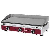 Plaque de cuisson professionnelle gaz à poser chromée lisse 8,7 kW - Diamond Promo - PLANCHA/3-N Plaque de cuisson professionnelle gaz à poser chromée lisse 8,7 kW - Diamond Promo - PLANCHA/3-N