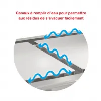 Photo 2 - Plaque à snacker triphasé 8 kw à poser sur table plaque chromée lisse - mirror - plf2 - Mirror - PLF2