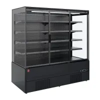 Meuble réfrigéré professionnel noir 4 portes battantes positif 2500 mm - Diamond Promo - PML25-H5 - DIAMOND PROMO - PML25-H5 Meuble réfrigéré professionnel noir 4 portes battantes positif 2500 mm - Diamond Promo - PML25-H5 - DIAMOND PROMO - PML25-H5