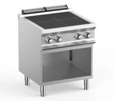 Cuisinière électrique professionnelle triphasé 4 feux 10 kw - mbm - pqr77a - Mbm - PQR77A