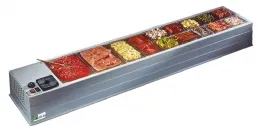 Saladette à Poser 10 bacs température positive - Afi-Collin-Lucy - PR10/3 Saladette à Poser 10 bacs température positive - Afi-Collin-Lucy - PR10/3