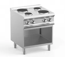 Cuisinière électrique professionnelle triphasé 4 plaques 8.2 kw - mbm - pr77a - Mbm - PR77A