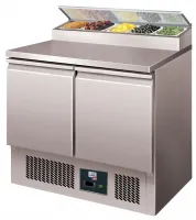 Table réfrigérée à sandwiches inox 2 portes gn 1/1, couvercle inox 5 gn 1/6-150, +2/+8°c - l2g - ps200 - L2g - PS200 Table réfrigérée à sandwiches inox 2 portes gn 1/1, couvercle inox 5 gn 1/6-150, +2/+8°c - l2g - ps200 - L2g - PS200