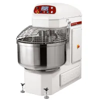 Pétrin à spirale automatique professionnel 130 kg, 2 vitesses, sur roues, 830x1355x1460 mm - Diamond - PSB-132MI/2V
