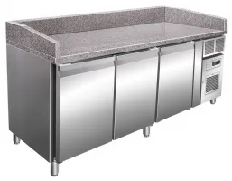 Table à pizza dessus granit 3 portes plage positive +2/+8°C - Nosem - PZ3601TNA Table à pizza dessus granit 3 portes plage positive +2/+8°C - Nosem - PZ3601TNA
