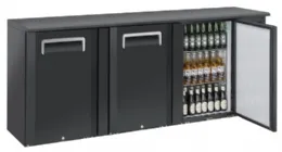 Arrière-bar réfrigéré 3 portes pleines à charnières 500 L +2/+8°C - Coolhead - QB 300 Arrière-bar réfrigéré 3 portes pleines à charnières 500 L +2/+8°C - Coolhead - QB 300