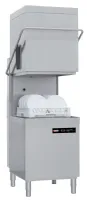 Lave-Vaisselle professionnel à capot simple paroi avec pompe de vidange, monophasé - Redfox - QQI 102 P
