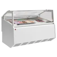 Comptoir à crème glacée professionnel 18 bacs de 5 litres, négatif, 1605 mm - diamond - queb16-v5 - Diamond - QUEB16-V5 Comptoir à crème glacée professionnel 18 bacs de 5 litres, négatif, 1605 mm - diamond - queb16-v5 - Diamond - QUEB16-V5